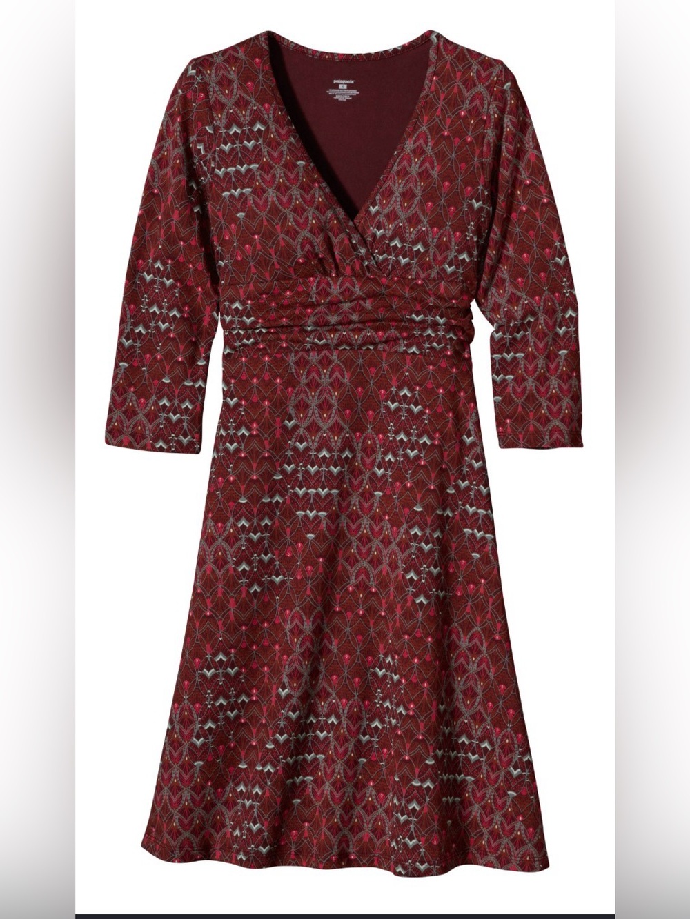 Patagonia W's Long-Sleeved Margot Dress in the Maharaja - Large